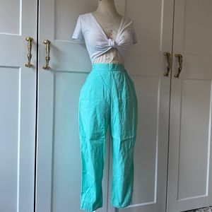 VINTAGE 50s Mint Green Capris